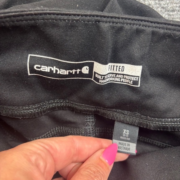 CARHARTT Women’s Black Fitted Utility Cargo Leggings size: XS - 0/2 Regular - Picture 6 of 11